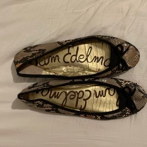 Sam Edelman Snakeskin Flats